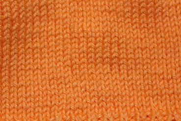 Hand knitted baby cap in orange with a head circumference 43 cm 16,93 inch